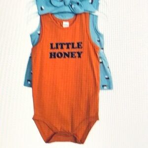 Petite Lem Baby Girls Little Honey 4 Piece Set Size 24 Months NWT